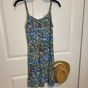 R21 by RUE21 Hawaii flora dress spaghetti strap tropical print beach cover M